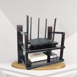 Wall Mounted wooden Wifi Router stand
