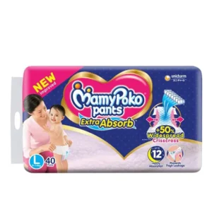 Baby Diaper Extra Absorb (9-14Kg) 40Pcs