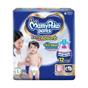 Baby Diaper Extra Absorb (9-14Kg) 56Pcs