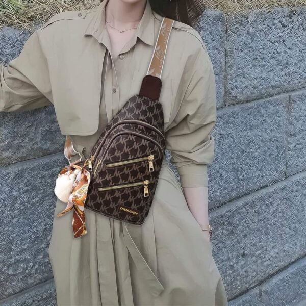 PU Leather Body Chest Bag Travel Bag