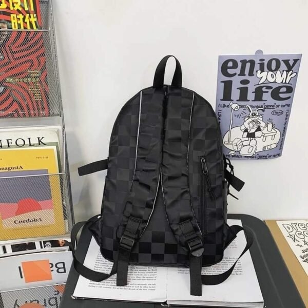 Girls Plaid Leisure School Backpack